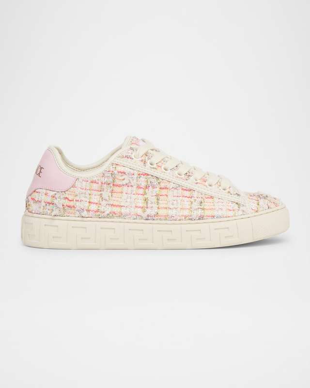 Greca Boucle Low-Top Sneakers